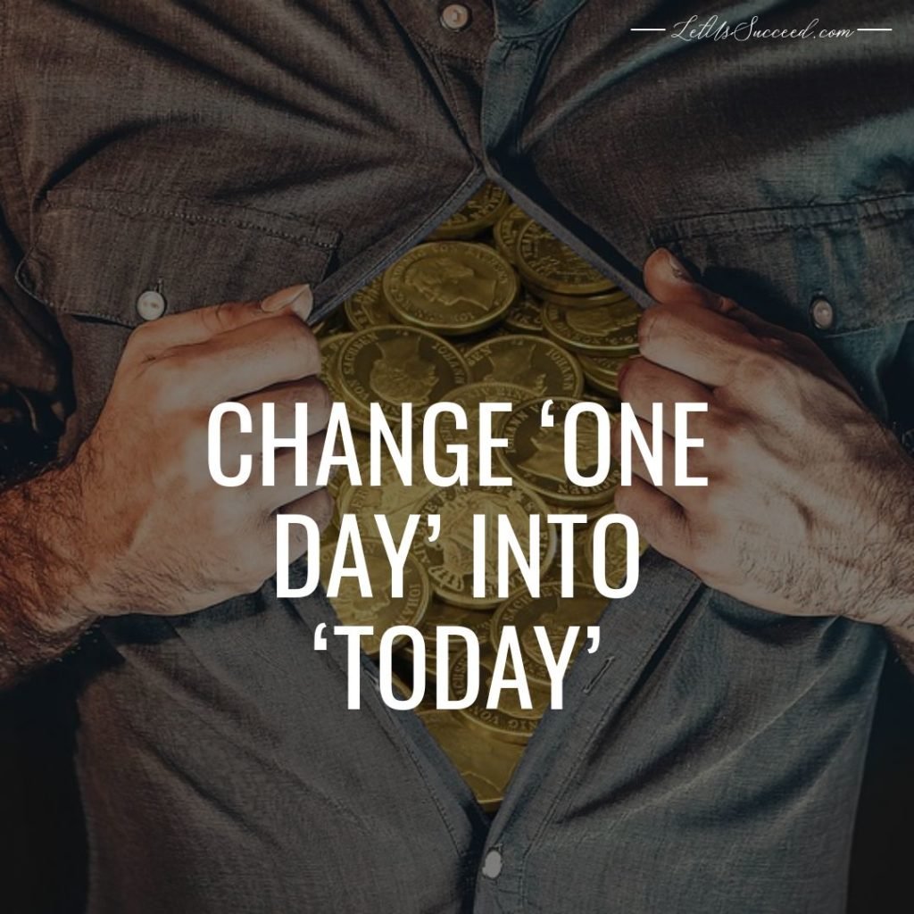 Change ‘ONE DAY’ into ‘TODAY’